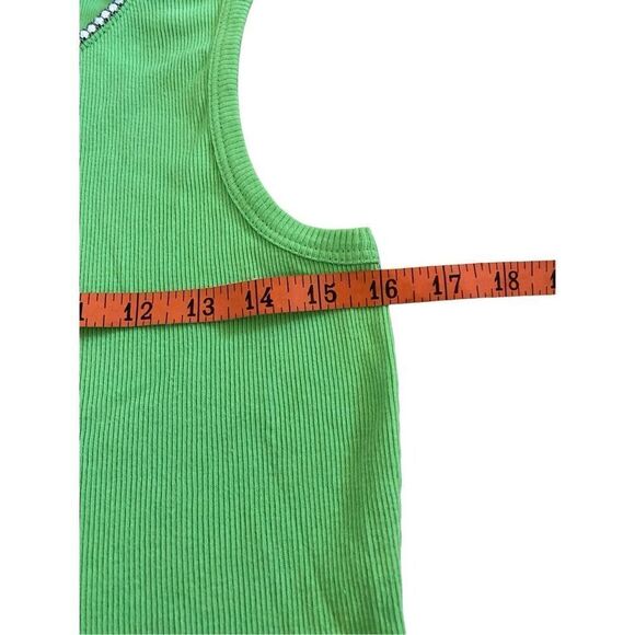 Nwt Assoluto Rhinestone Ribbed Tank Top Embellished - Picture 12 of 14